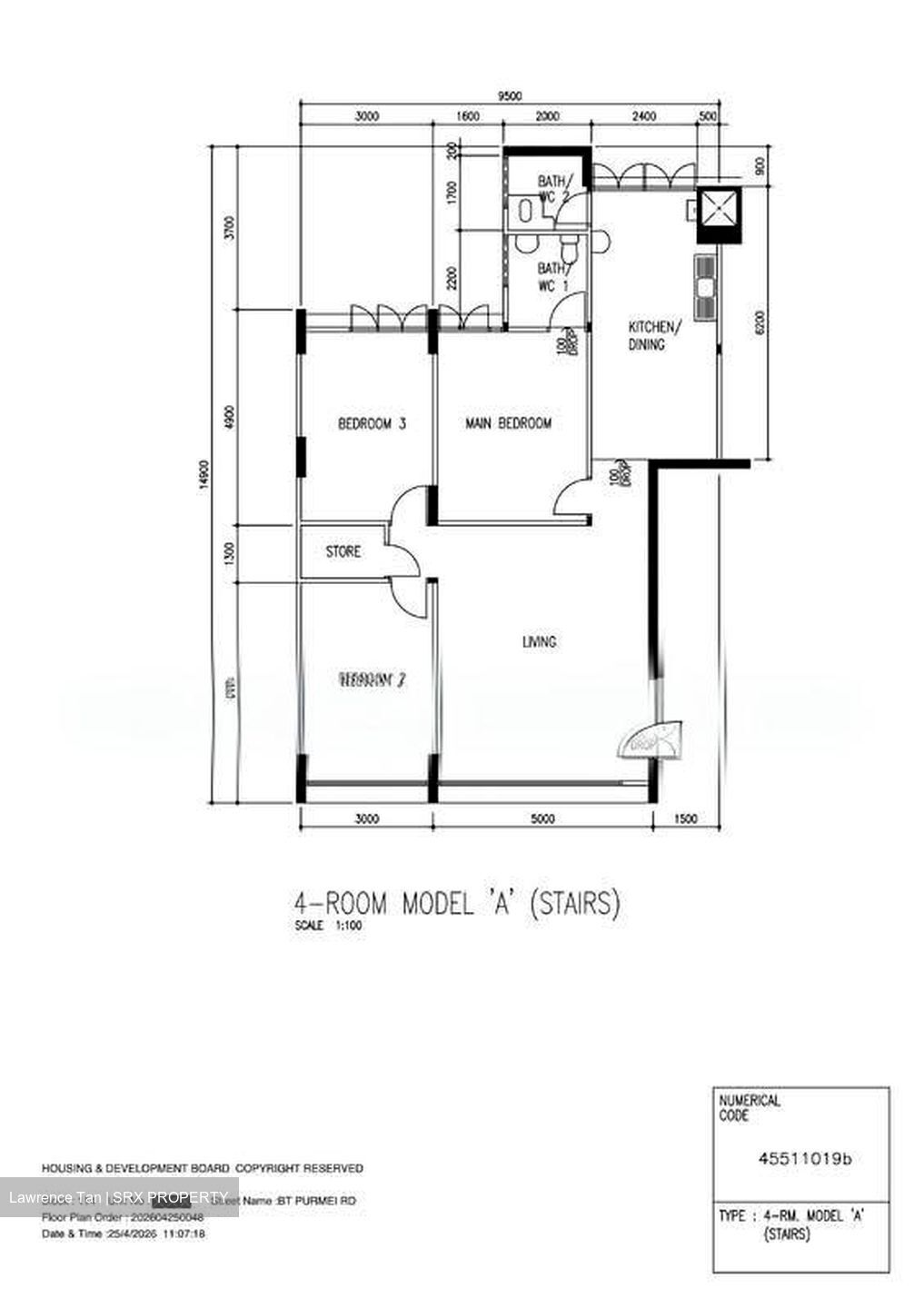 Blk 114 BUKIT PURMEI VILLE (Bukit Merah), HDB 4 Rooms #550991831